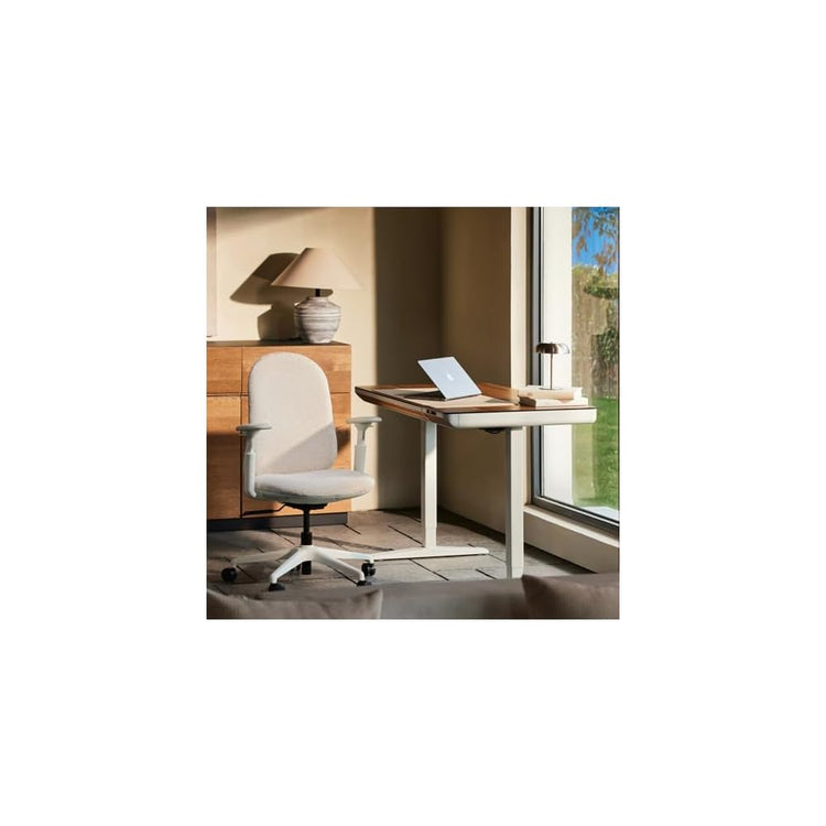 Mochi Chair Petite Ergonomic Chair — Comfortable Ergonomic Chair Designed Specifically for Women and Children, Height-Adjustable Chair is Suitable for Home, Office, and School environments (Cream)