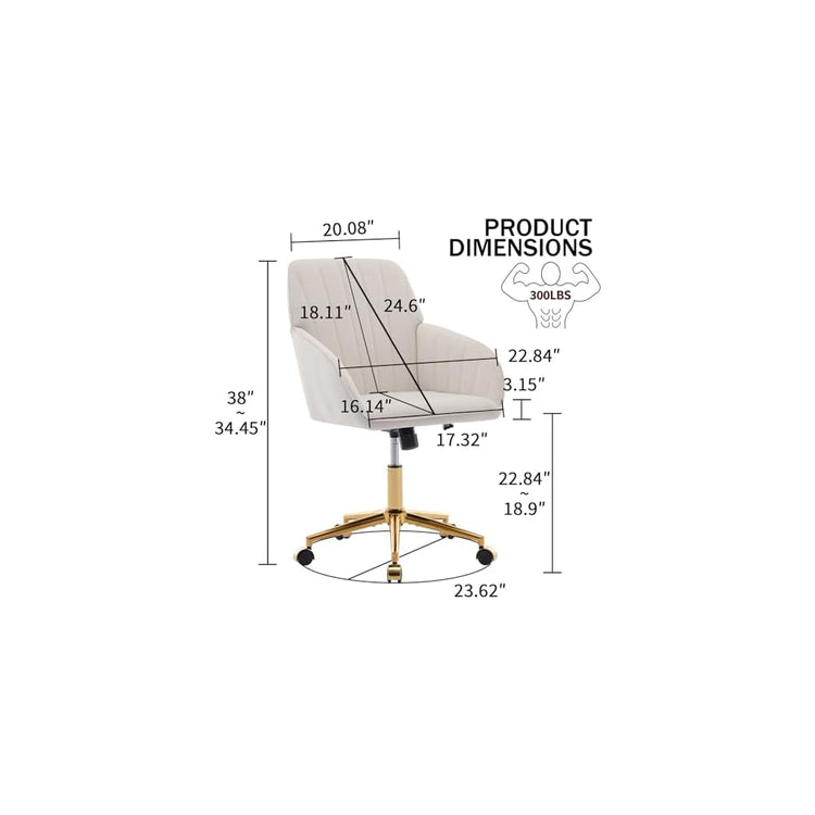 Computer Chair Simple Modern Comfortable Office Chair Comfy Comfy Desk Chair Office Comfy Office Chair for Home, Bedroom, Study, Dorm, Student