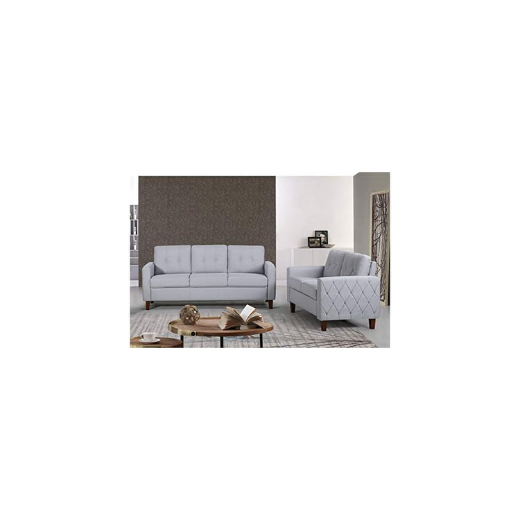Container Furniture Rossetti Tufted Accent Armchair, Mid Century Upholstered Sofa Chair for Living Room, Bedroom, Home Office with Removable Seat and Back Cushion in Dark Gray, 32.87 Inches
